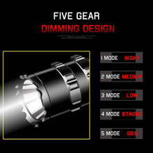Load image into Gallery viewer, L2 Hunting Flashlight 5 Modes Torch Lintern Tactical Flashlights 18650 Aluminum C8 Waterproof Lamp Gun Mount Waterproof Light