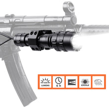 Load image into Gallery viewer, 1600 Lumens Tactical Flashlight USB Rechargeable Torch Waterproof Hunting Light with Clip Hunting Shooting Gun Accessories