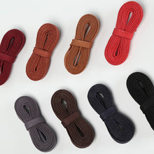 Load image into Gallery viewer, 11 Colors 8mm Flat Colorful Waterproof Cotton Shoelaces Sneakers Casual Shoes Laces Shoe Strings Shoe Accessories
