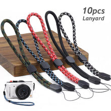 Load image into Gallery viewer, 10pcs/set Lanyard Hand Wrist Strap Protective Selfie Wrist Flashlight Pine Strap Phone Keychain Lanyard Rope Mobile Stick