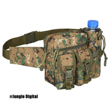 Load image into Gallery viewer, Tactical Men Waist Pack Hiking Water Bottle Mobile Pouch Outdoor Molle Camouflage Army Military Hunting Climbing Nylon Belt Bag