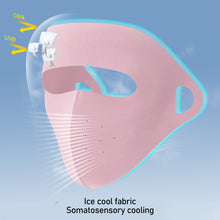 Load image into Gallery viewer, Summer Ice Silk Sunscreen Mask Full Face Sun Protection Mask Forehead Thin Section Breathable Mask Anti Ultraviolet Full Face Mask
