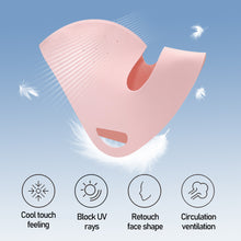 Load image into Gallery viewer, Summer Ice Silk Sunscreen Mask Full Face Sun Protection Mask Forehead Thin Section Breathable Mask Anti Ultraviolet Full Face Mask
