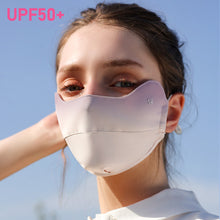 Load image into Gallery viewer, Reusable Summer UV Protection Cycling Mask Female Full Face Anti Ultraviolet Masks Three-dimensional Small Face Ice Silk Mask