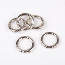 Load image into Gallery viewer, 10Pcs Zinc Alloy Spring Gate O Ring Openable Leather Bag Handbag Belt Strap Buckle Keyring Luggage Pendant Chain Snap Clasp Clip