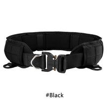 Load image into Gallery viewer, Men Adjustable Military Tactical Belt Metal Buckle Convenient Molle Belt Padded Army Combat Hunting Battle Paintball Waist Belt