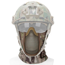 Load image into Gallery viewer, Tactical Balaclava Headgear Mask Airsoft Paintball Full Face Mask Breathable Outdoor Mesh Hunting Wargame CS Protection Mask