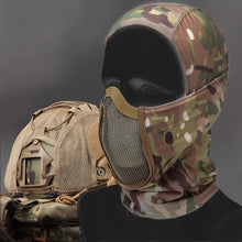 Load image into Gallery viewer, Tactical Balaclava Headgear Mask Airsoft Paintball Full Face Mask Breathable Outdoor Mesh Hunting Wargame CS Protection Mask