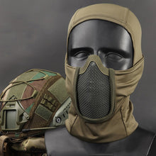 Load image into Gallery viewer, Tactical Balaclava Headgear Mask Airsoft Paintball Full Face Mask Breathable Outdoor Mesh Hunting Wargame CS Protection Mask