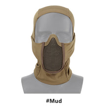 Load image into Gallery viewer, Tactical Balaclava Headgear Mask Airsoft Paintball Full Face Mask Breathable Outdoor Mesh Hunting Wargame CS Protection Mask