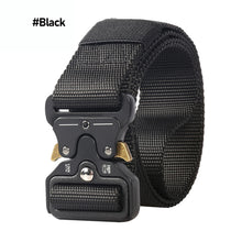 Load image into Gallery viewer, Men Belt Metal Male Tactical Belt Military Nautical Canvas Belts Multifunctional Outdoor Hunting Tactical Military Waist Belt