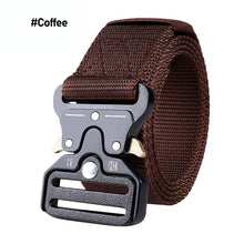 Load image into Gallery viewer, Men Belt Metal Male Tactical Belt Military Nautical Canvas Belts Multifunctional Outdoor Hunting Tactical Military Waist Belt