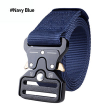 Load image into Gallery viewer, Men Belt Metal Male Tactical Belt Military Nautical Canvas Belts Multifunctional Outdoor Hunting Tactical Military Waist Belt