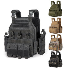 Load image into Gallery viewer, 1000D Tactical Vest Nylon Plate Carrier Tactical Airsoft Carrier Vest Outdoor Hunting Protective Adjustable Modular Vest for Airsoft Combat Accessories