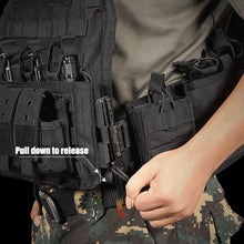 Load image into Gallery viewer, 1000D Tactical Vest Nylon Plate Carrier Tactical Airsoft Carrier Vest Outdoor Hunting Protective Adjustable Modular Vest for Airsoft Combat Accessories