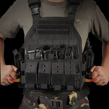 Load image into Gallery viewer, 1000D Tactical Vest Nylon Plate Carrier Tactical Airsoft Carrier Vest Outdoor Hunting Protective Adjustable Modular Vest for Airsoft Combat Accessories
