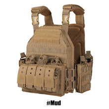 Load image into Gallery viewer, 1000D Tactical Vest Nylon Plate Carrier Tactical Airsoft Carrier Vest Outdoor Hunting Protective Adjustable Modular Vest for Airsoft Combat Accessories