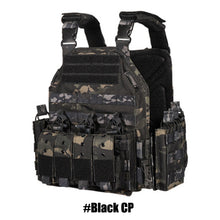 Load image into Gallery viewer, 1000D Tactical Vest Nylon Plate Carrier Tactical Airsoft Carrier Vest Outdoor Hunting Protective Adjustable Modular Vest for Airsoft Combat Accessories