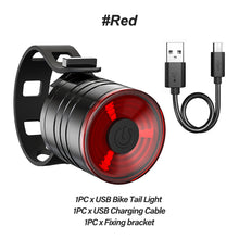 Load image into Gallery viewer, Aluminum Alloy Bicycle Light Taillight Helmet Night Riding Warning Mountain Bike LED Headlight Rear Light Bicycle Accessories
