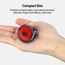 Load image into Gallery viewer, USB Chargeable LED Bicycle Tail Light Mini Bike Rear Lights Waterproof Safety Warning Cycling Light Helmet Lamp Bike Accessories