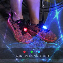 Load image into Gallery viewer, Luminous Shoe Clip Lights Running Light Multi-function Night Warning Light Clip Backpack Light Outdoor Cycling Warning Lamp