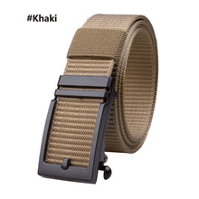 Load image into Gallery viewer, Men's Toothless Alloy Automatic Buckle Tactical Belt Nylon Military Army Belt Trousers Heavy Duty Outdoor Training Hunting Belt