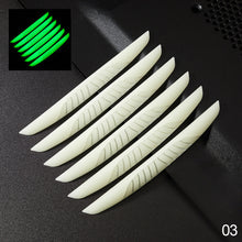 Load image into Gallery viewer, 6Pcs Universal Luminous Car Door Edge Scrape Protective Strips Guard Bumper Guards Protector Rearview Mirror Protection Sticker