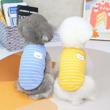 Load image into Gallery viewer, Summer Pet Dog Vests Sleeveless T-shirts Stripe Pattern Clothes For Dogs Or Cats Puppy Pet shirt Cute Summer Pets Products
