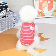 Load image into Gallery viewer, Summer Pet Dog Vests Sleeveless T-shirts Stripe Pattern Clothes For Dogs Or Cats Puppy Pet shirt Cute Summer Pets Products