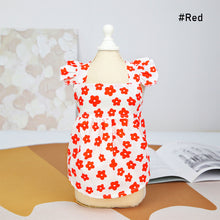 Load image into Gallery viewer, Summer Dog Flower Dress Pet Skirts Pet Clothes Comfortable Soft Puppuy Dogs Cats Vest Dress Pet Clothes
