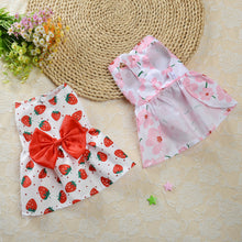 Load image into Gallery viewer, Summer Dog Bowknot Dress Pet Skirts Pet Clothes Comfortable Soft Puppuy Dogs Cats Vest Dress Pet Clothes