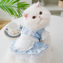 Load image into Gallery viewer, Summer Cat Lace Dress Pet Silk Tie Lace Skirts Pet Clothes Comfortable Soft Puppuy Dogs Cats Dress Pet Clothes