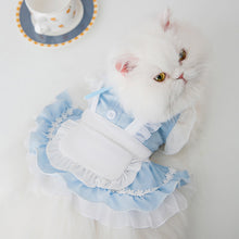 Load image into Gallery viewer, Summer Cat Lace Dress Pet Silk Tie Lace Skirts Pet Clothes Comfortable Soft Puppuy Dogs Cats Dress Pet Clothes