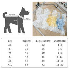 Load image into Gallery viewer, Spring Summer Cat Princess Dress Pet Lace Skirts Pet Clothes Comfortable Soft Puppuy Dogs Cats Dress Pet Clothes
