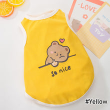 Load image into Gallery viewer, Summer Pet Dog Vests Sleeveless T-shirts Cartoon Pattern Clothes For Dogs Or Cats Puppy Pet shirt Cute Summer Pets Products
