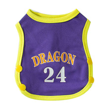 Load image into Gallery viewer, Summer Breathable Pet Mesh Vest Basketball Jersey Basketball Team Print Puppy Dog Hoodie Clothing Cat T-Shirt Sport Shirt Quick-drying Pet Clothes
