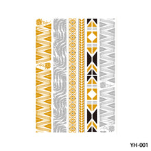 Load image into Gallery viewer, Hot Stamping Waterproof Tattoo Stickers Temporary Body Art Creative Tattoo Sticker Dream Catcher Wings Men Full Skull Totem Tattoo