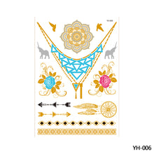 Load image into Gallery viewer, Hot Stamping Waterproof Tattoo Stickers Temporary Body Art Creative Tattoo Sticker Dream Catcher Wings Men Full Skull Totem Tattoo