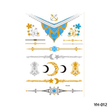 Load image into Gallery viewer, Hot Stamping Waterproof Tattoo Stickers Temporary Body Art Creative Tattoo Sticker Dream Catcher Wings Men Full Skull Totem Tattoo