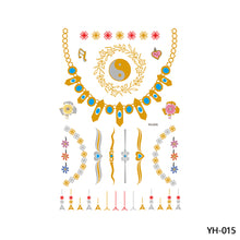 Load image into Gallery viewer, Hot Stamping Waterproof Tattoo Stickers Temporary Body Art Creative Tattoo Sticker Dream Catcher Wings Men Full Skull Totem Tattoo