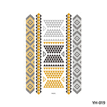 Load image into Gallery viewer, Hot Stamping Waterproof Tattoo Stickers Temporary Body Art Creative Tattoo Sticker Dream Catcher Wings Men Full Skull Totem Tattoo