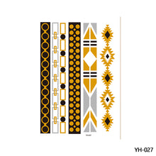 Load image into Gallery viewer, Hot Stamping Waterproof Tattoo Stickers Temporary Body Art Creative Tattoo Sticker Dream Catcher Wings Men Full Skull Totem Tattoo