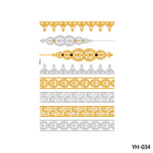 Load image into Gallery viewer, Hot Stamping Waterproof Tattoo Stickers Temporary Body Art Creative Tattoo Sticker Dream Catcher Wings Men Full Skull Totem Tattoo