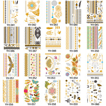 Load image into Gallery viewer, Hot Stamping Waterproof Tattoo Stickers Temporary Body Art Creative Tattoo Sticker Dream Catcher Wings Men Full Skull Totem Tattoo