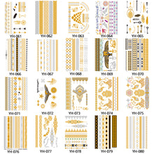 Load image into Gallery viewer, Hot Stamping Waterproof Tattoo Stickers Temporary Body Art Creative Tattoo Sticker Dream Catcher Wings Men Full Skull Totem Tattoo