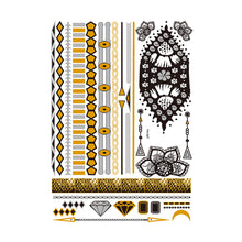 Load image into Gallery viewer, Hot Stamping Waterproof Tattoo Stickers Temporary Body Art Creative Tattoo Sticker Dream Catcher Wings Men Full Skull Totem Tattoo