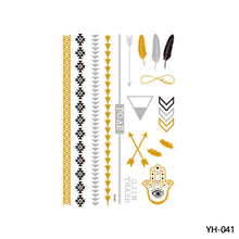 Load image into Gallery viewer, Hot Stamping Waterproof Tattoo Stickers Temporary Body Art Creative Tattoo Sticker Dream Catcher Wings Men Full Skull Totem Tattoo