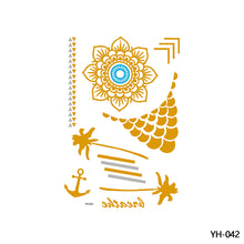 Load image into Gallery viewer, Hot Stamping Waterproof Tattoo Stickers Temporary Body Art Creative Tattoo Sticker Dream Catcher Wings Men Full Skull Totem Tattoo