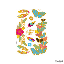 Load image into Gallery viewer, Hot Stamping Waterproof Tattoo Stickers Temporary Body Art Creative Tattoo Sticker Dream Catcher Wings Men Full Skull Totem Tattoo