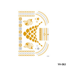 Load image into Gallery viewer, Hot Stamping Waterproof Tattoo Stickers Temporary Body Art Creative Tattoo Sticker Dream Catcher Wings Men Full Skull Totem Tattoo